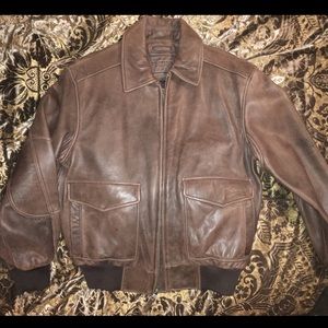 Roundtree Yorke Brown Leather Jacket 